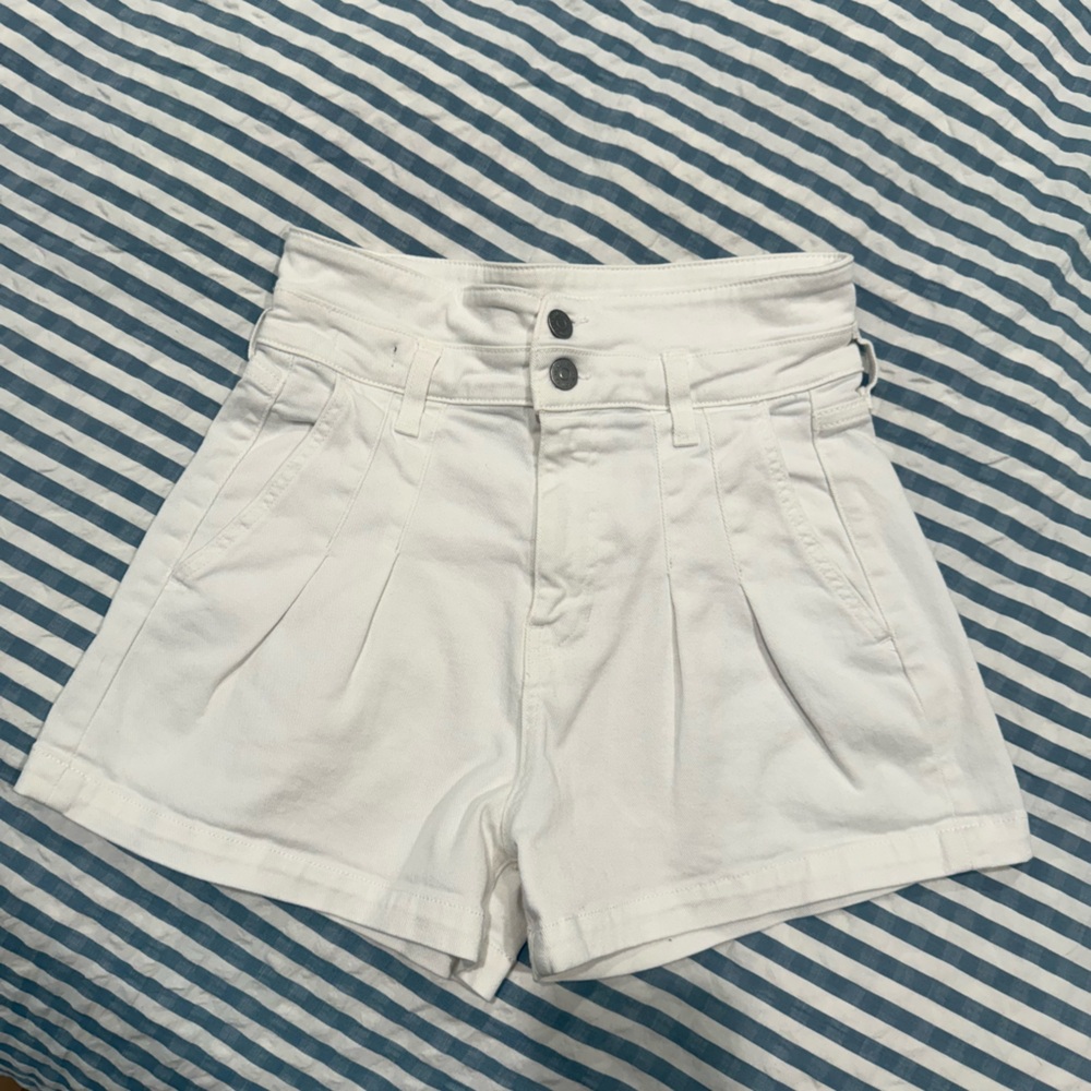 Veronica Beard High Waist White Shorts 26